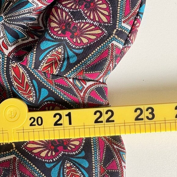 Sara Michelle Boho Geometric Peasant Blouse – Size L - Picture 10 of 11